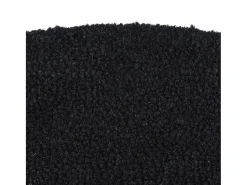 Felpudo semicircular de fibra de coco 50x80 cm ES667872 Negro New