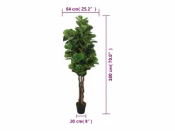 Planta Artificial|Ficus lyrata artificial 232 hojas 180 cm