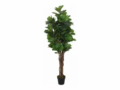 Ficus lyrata artificial 134 hojas 120 cm^ Discount