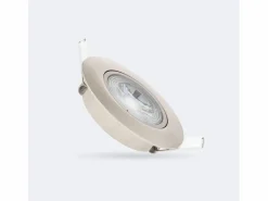 Ledkia Iluminación Exterior|Foco Downlight LED 5W Direccionable Circular Níquel Cepillado Corte Ø 68 mm 3000K Cálido