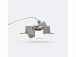 Ledkia Iluminación Exterior|Foco Downlight LED 5W Direccionable Circular Níquel Cepillado Corte Ø 68 mm 3000K Cálido