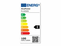 Foco LED exterior , 230 V, 100 W, 4000 K, cobertura lechosa, 10 000 lm, 266 x 190 x 30 mm Negro Discount