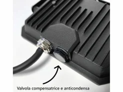 Iluminación Exterior|Foco LED exterior , 230 V, 50 W, 4000 K, cubierta lechosa, 5000 lm, 175 x 125 x 27,5 mm