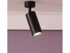 Ledkia Foco Portalámparas Aluminio para Bombillas GU10 Cuarzo Negro Multicolor Hot