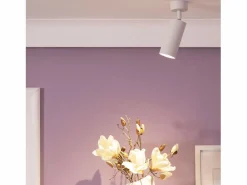 Ledkia Plafón|Foco Portalámparas Aluminio para Bombillas GU10 Cuarzo Blanco