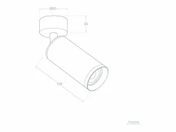 Ledkia Plafón|Foco Portalámparas Aluminio para Bombillas GU10 Cuarzo Blanco