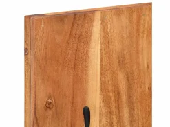 Folker Percheros de pared 2 uds madera maciza de acacia 36x3x110 cm^Garden Furniture Discount