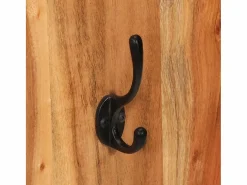 Folker Percheros de pared 2 uds madera maciza de acacia 36x3x110 cm^Garden Furniture Discount