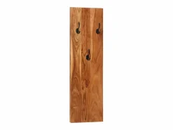 Folker Percheros de pared 2 uds madera maciza de acacia 36x3x110 cm^Garden Furniture Discount