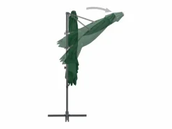 Garden Furniture Sombrilla|Forest Park Sombrilla jardín voladiza palo de acero verde 250x250 cm