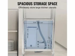 Fregadero de acero inoxidable SucceBuy de un solo seno para uso comercial, 55 x 50 x 95 cm^ Best