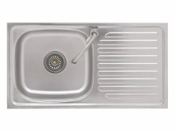 Fregadero de camping de un seno y grifo acero inoxidable ES475193^