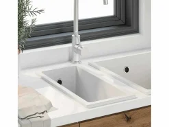 Fregadero de cocina 21 x 44 x 14 cm Granito Blanco Online