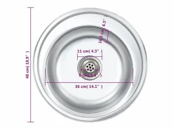 Fregadero|Fregadero de cocina con colador y sifón de acero inoxidable