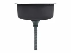 Fregadero de cocina con colador y sifón de acero inoxidable Plateado Outlet
