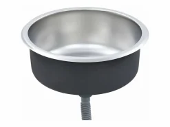 Fregadero de cocina con colador y sifón de acero inoxidable Plateado Outlet