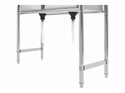 Fregadero de cocina con doble seno acero inoxidable ES321276 Plateado Hot