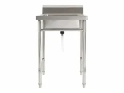 Fregadero de cocina con un seno acero inoxidable ES979477 Plateado Outlet