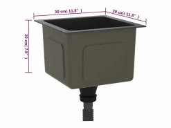 Fregadero de cocina de acero inoxidable hecho a mano Negro Online