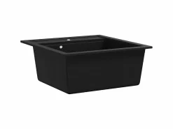 Fregadero de cocina de granito de un solo tazón^