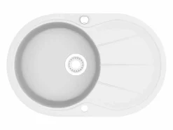 Fregadero de cocina de granito de un seno ovalado^ Online