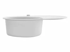 Fregadero de cocina de granito de un seno ovalado^ Online