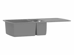 Fregadero de cocina de granito de dos senos^