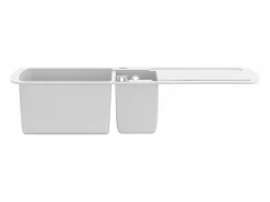 Fregadero de cocina de granito doble^ Clearance