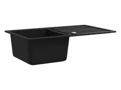 Fregadero|Fregadero de cocina de granito con escurridor reversible