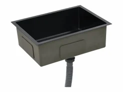 Fregadero de cocina hecho a mano de acero inoxidable^