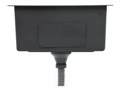 Fregadero de cocina hecho a mano de acero inoxidable Plateado Discount