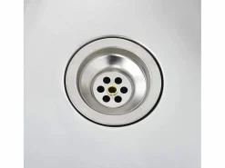 Fregadero de cocina hecho a mano de acero inoxidable Plateado Discount