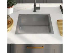 Fregadero de cocina hecho a mano de acero inoxidable^ Online