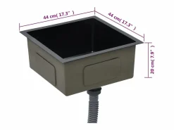 Fregadero|Fregadero de cocina hecho a mano de acero inoxidable