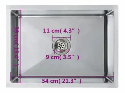Fregadero|Fregadero de cocina hecho a mano de acero inoxidable