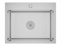 Fregadero de cocina hecho a mano de acero inoxidable^ New