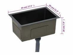 Fregadero de cocina hecho a mano de acero inoxidable^ Discount