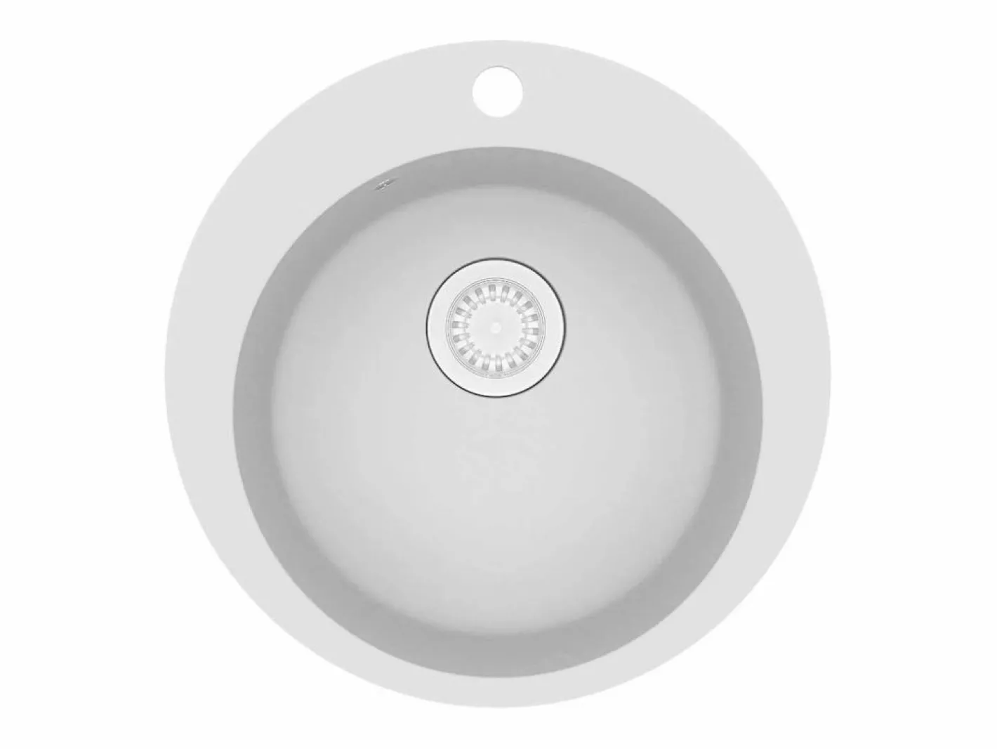 Fregadero de cocina redondo de granito^ New