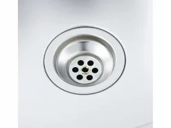Fregadero de cocina y escurridor 600x500x155 mm acero inoxidable^ Sale