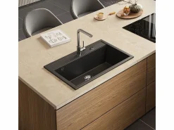 Vicco Fregadero 80x51x20 sydney Negro Discount