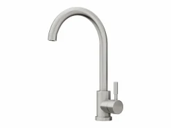 Vente-unique Fregadero|Fregadero SOELA de 55x45 cm + grifo ROMILY de acero inoxidable -