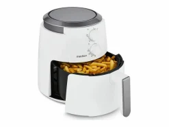 Freidora de aire caliente MEDION MD13020 1500W, 4,7L, Temporizador 60 min, Temperatura ajustable hasta 200°C, Blanco New