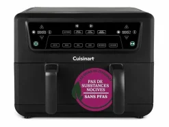 Cuisinart Freidora sin aceite Airfryer AFD10OBLE 10,4L Doble Cubeta 2400W Negra, 7 Modos, Sin PFAS Negro Best