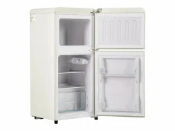 Frigorífico de 60L con 2 puertas e iluminación LED - Consumo energético 102 kWh/año - crema^Hauss Spole Hot