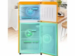 Frigorífico de 60L con 2 puertas e iluminación LED - Consumo energético 102 kWh/año - antiguo^Hauss Spole
