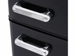 Hauss Spole Electrodomésticos De Frío|Frigorífico estilo retro de 72L con iluminación LED - Congelador de 21L -