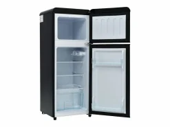 Hauss Spole Frigorífico retro de 92L con 2 puertas e iluminación LED - -27°C a 13°C - Negro New