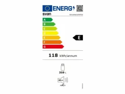 Frigorífico Svan SR185601ENFDX 359L No Frost E inox 185 cm^ New