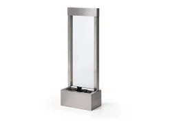 Fuente de exterior de acero inoxidable y cristal - Alt. 108 cm - - PANGA^MYLIA Best