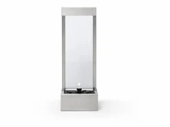 Fuente de exterior de acero inoxidable y cristal - Alt. 108 cm - - PANGA^MYLIA Best
